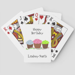 Baraja De Cartas Cupcakes de cumpleaños