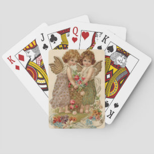 Baraja De Cartas Cupido Querubín Ángel Rosa Nomeolvides