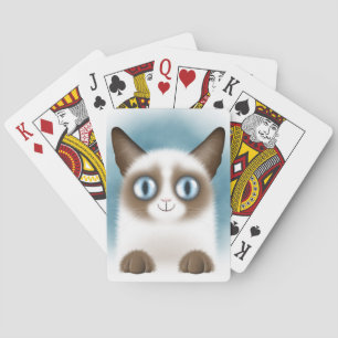 Baraja De Cartas Curioso gatito siamés