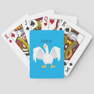 Baraja De Cartas Curioso ilustracion de personalizado ganso domésti