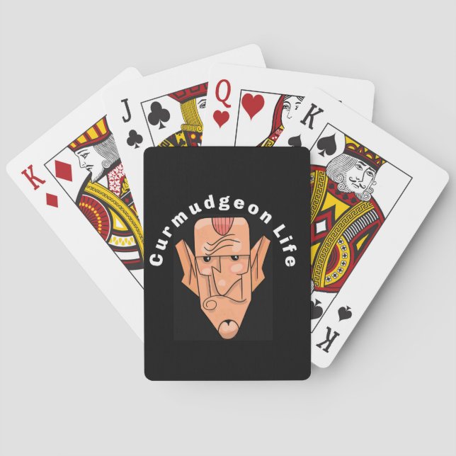 Baraja De Cartas Curmudgeon Life (Reverso)