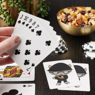Baraja De Cartas Curte de gato de rapero musical