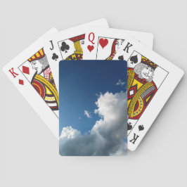 Baraja De Cartas Curva en una gran nube