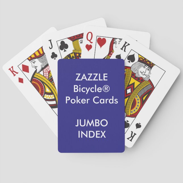 Baraja De Cartas Custom Bicycle® Poker Playing Cards JUMBO INDEX (Reverso)