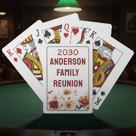 Baraja De Cartas Custom Family Reunion Game Playing Cards