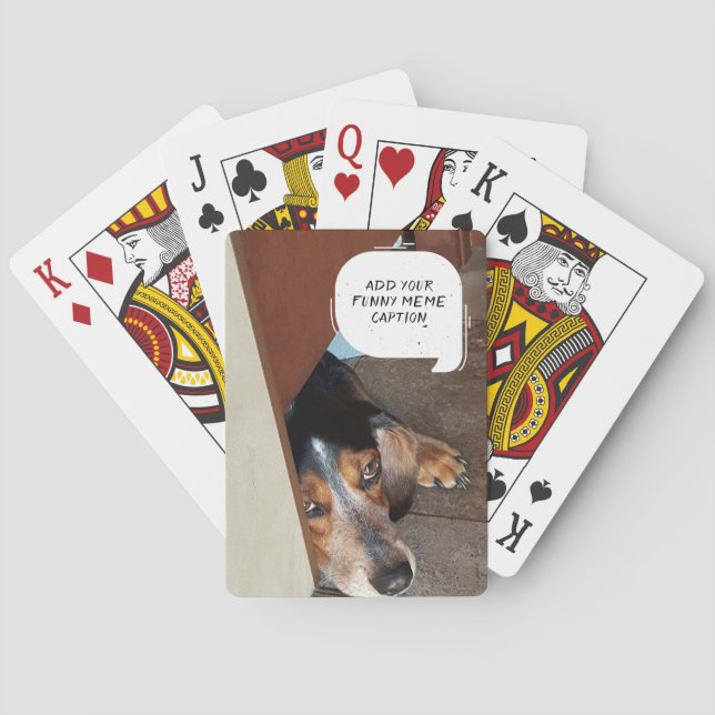 Baraja De Cartas Custom Photo Create Your Own Funny Meme (Reverso)