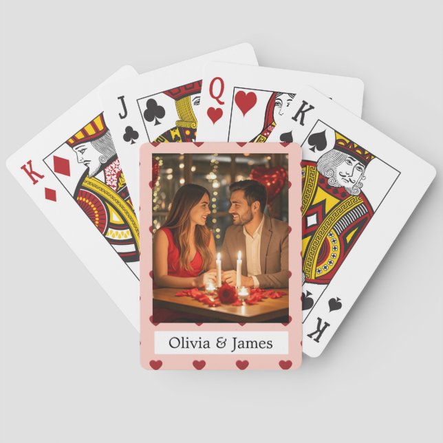 Baraja De Cartas Custom Valentines Day Poker Cards (Reverso)