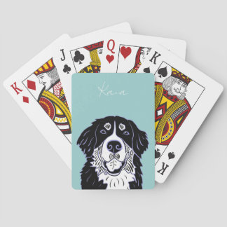 Baraja De Cartas Customizable Bernese Mountain Dog   Poker Cards
