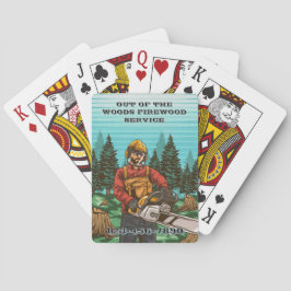 Baraja De Cartas Customize Firewood Sales Business Promotional