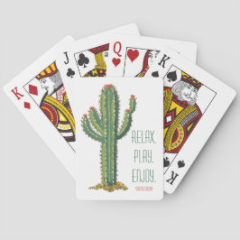 Baraja De Cartas Customized Personalized Airbnb Playing Card Cactus
