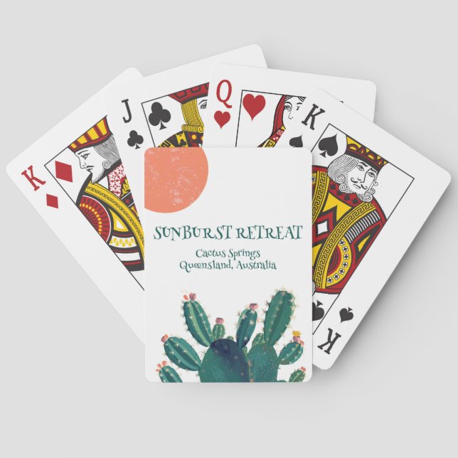 Baraja De Cartas Customized Personalized Airbnb Playing Cards (Reverso)