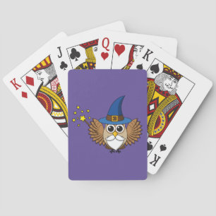 Baraja De Cartas Cute a Merlin el Personalizado Lechuza Mago