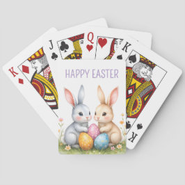 Baraja De Cartas Cute acuarela Abundantes de Pascua Felices Pascuas