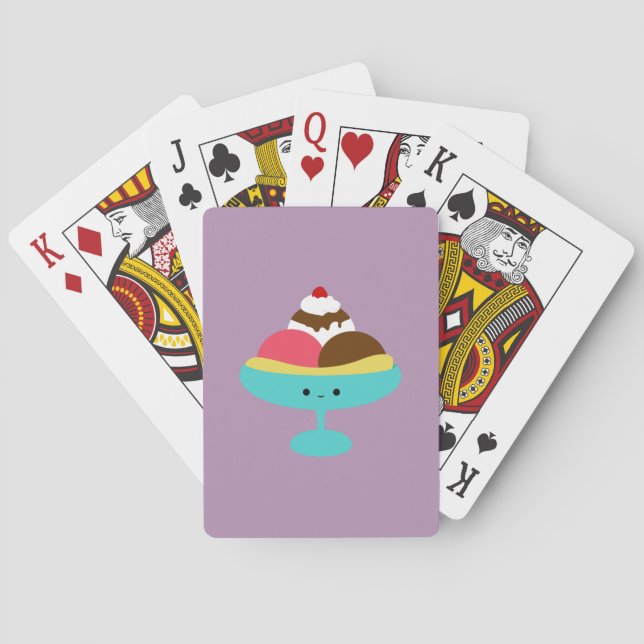Baraja De Cartas Cute Banana Split (Reverso)
