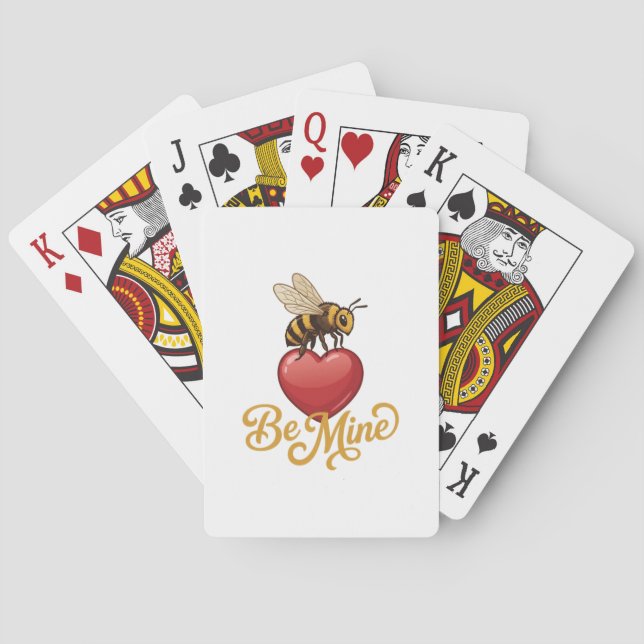 Baraja De Cartas Cute Be Mine Panal (Reverso)