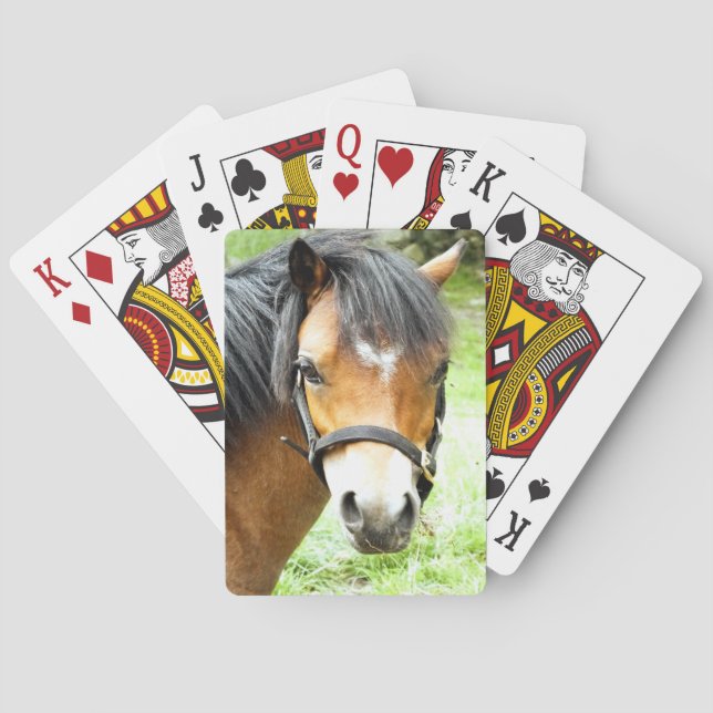 BARAJA DE CARTAS CUTE BROWN PONY (Reverso)