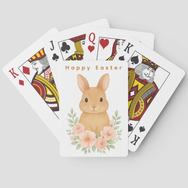 Baraja De Cartas  Cute bunny Easter Classic Playing Cards (Reverso)