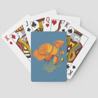 Baraja De Cartas Cute California Poppy Flower Vintage