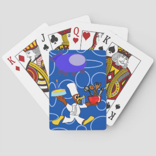 Baraja De Cartas Cute Chef Ducky Kazoo Blue Circles