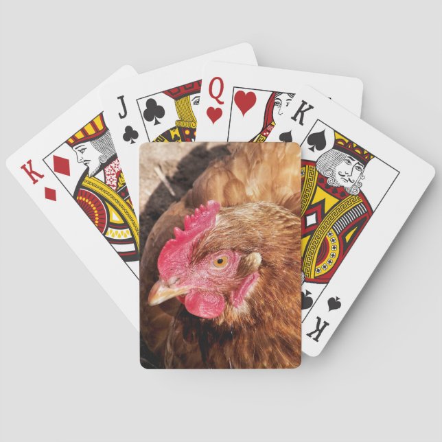 BARAJA DE CARTAS CUTE CHICKEN (Reverso)
