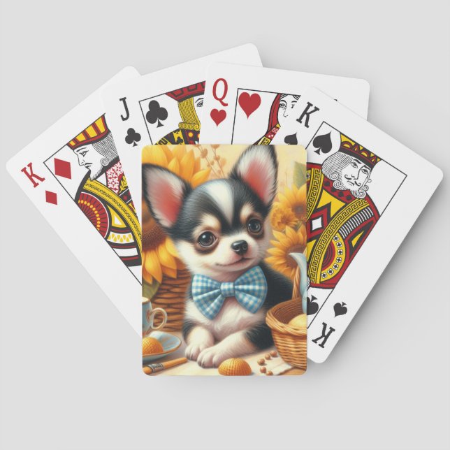 Baraja De Cartas Cute Chihuahua Puppy (Reverso)
