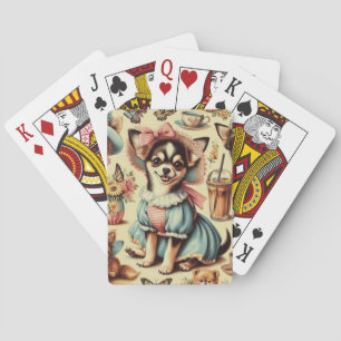 Baraja De Cartas Cute Chihuahua Puppy Pintura