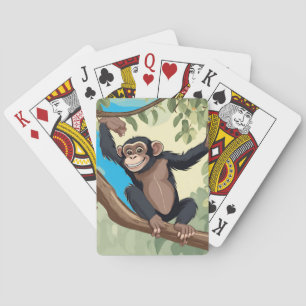 Baraja De Cartas Cute Chimpanzee