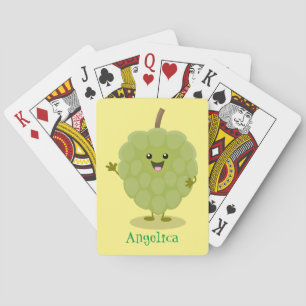 Baraja De Cartas Cute crema crema de manzana cherimoya personalizad