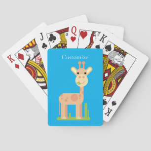Baraja De Cartas Cute Giraffe Munching Thunder_Cove