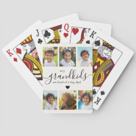 Baraja De Cartas Cute Grandchildren Photo Collage for Grandma