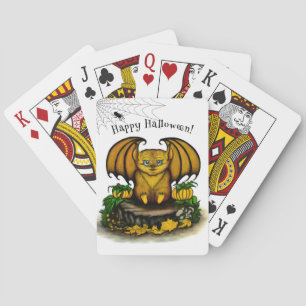 Baraja De Cartas Cute Halloween Bat