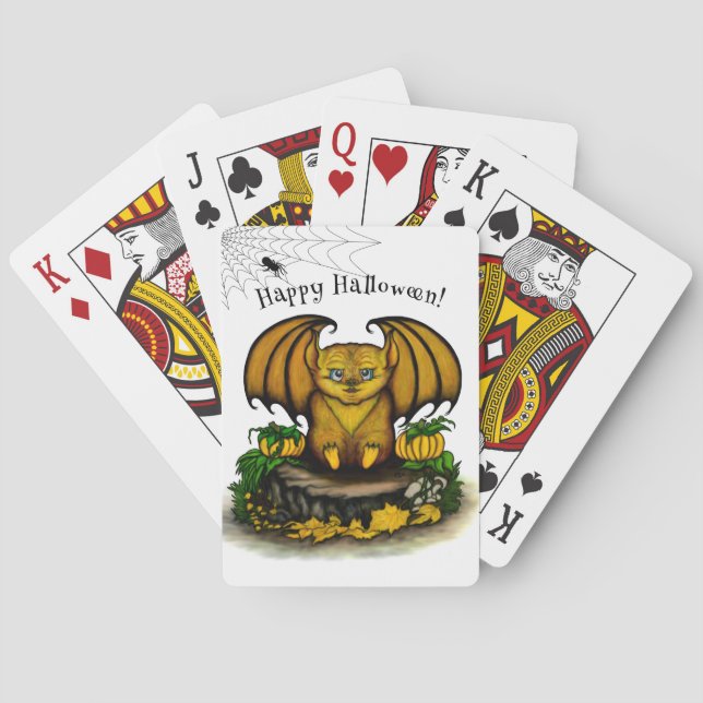 Baraja De Cartas Cute Halloween Bat (Reverso)