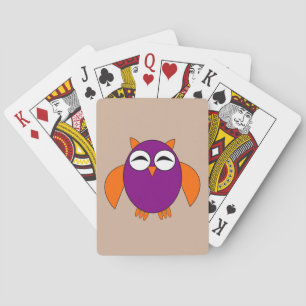 Baraja De Cartas Cute Halloween Owl Jugando tarjetas