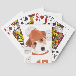 Baraja De Cartas Cute Jack Russell Dog Baseball Jersey and Balls