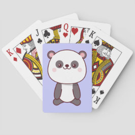 Baraja De Cartas Cute Kawaii Panda Purple