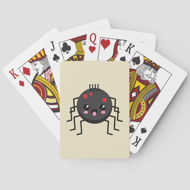 Baraja De Cartas Cute Kawaii Spider (Reverso)