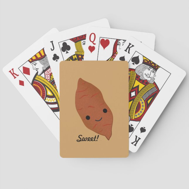 Baraja De Cartas Cute Kawaii Sweet Potato (Reverso)