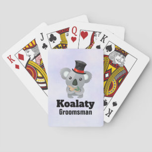 Baraja De Cartas Cute Koala Pun Koalaty Groomsman