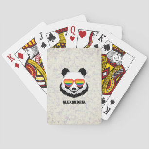 Baraja De Cartas Cute Panda Bear   Arcoiris   LGBTQ