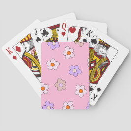 Baraja De Cartas Cute Pastel Flower Pattern