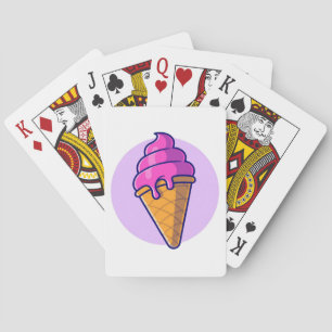 Baraja De Cartas Cute Personalizado Ice Cream Cone