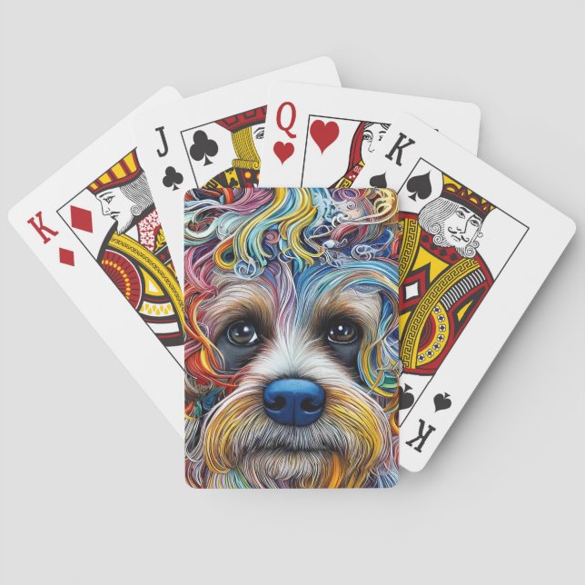 Baraja De Cartas Cute Pop Art Terrier (Reverso)