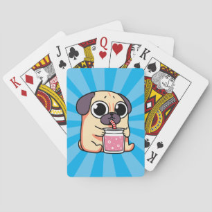 Baraja De Cartas Cute Pug