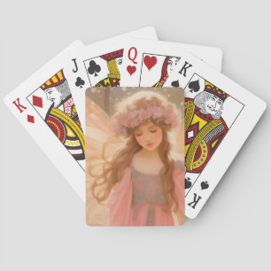 Baraja De Cartas Cute rosa pintura de fantasía