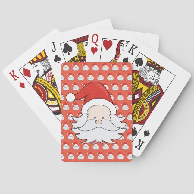 Baraja De Cartas Cute Santa Claus (Reverso)
