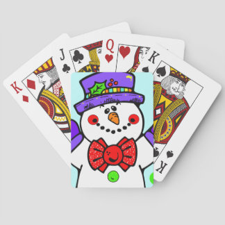 Baraja De Cartas Cute Snowman