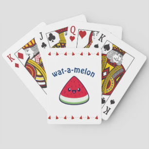 Baraja De Cartas Cute Sonriente sandía Kawaii