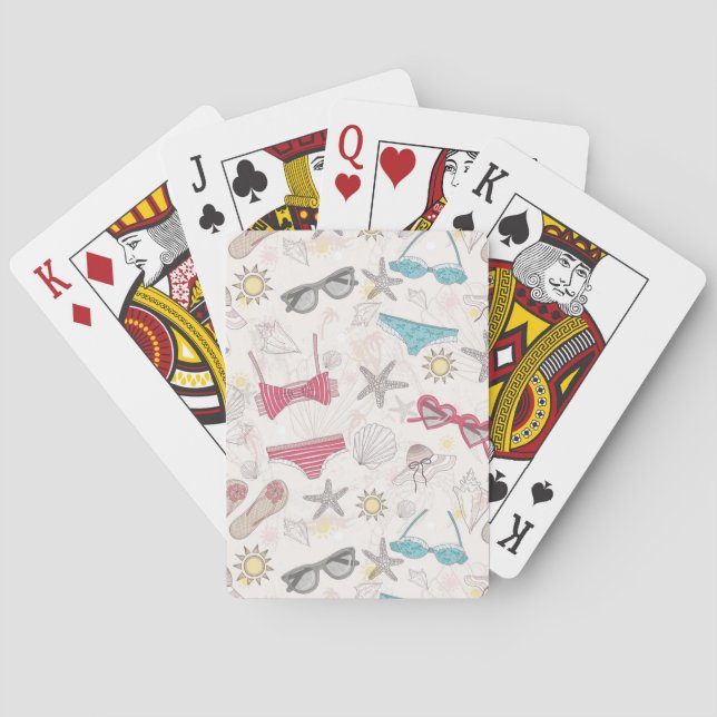 Baraja De Cartas Cute Summer Abstract Pattern (Reverso)
