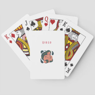 Baraja De Cartas Cute Virgo, zodiaco, impresión de signo estelar