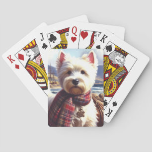 Baraja De Cartas Cute West Highland White Terrier Pintura